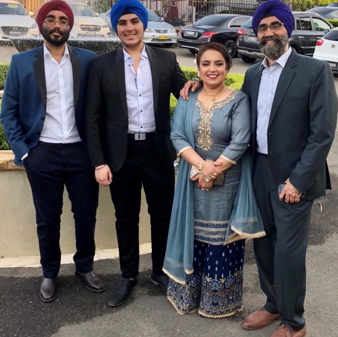 Preet Makker (left) migrated from India with his family as a child. 