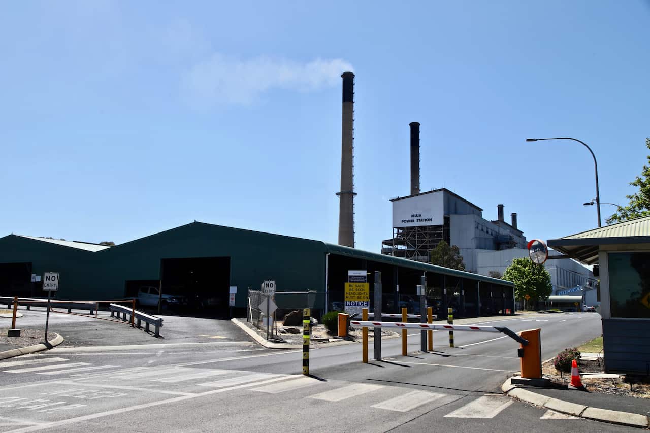 The WA government owned Muja Power Station in Collie