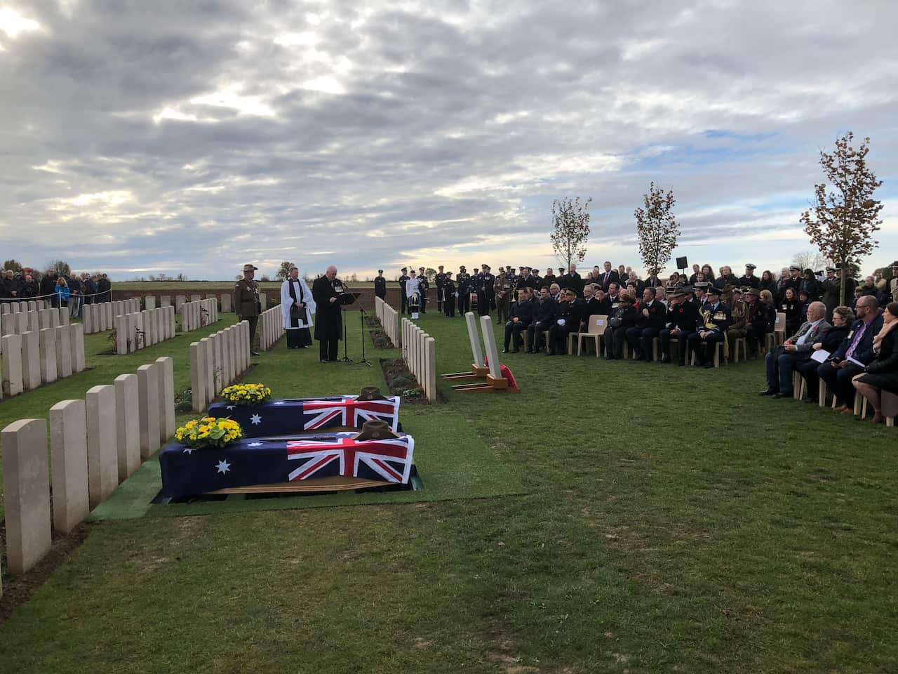 Australian WWI diggers Lance Corporal James Leonard Rolls and Private Hedley Roy Macbeth.