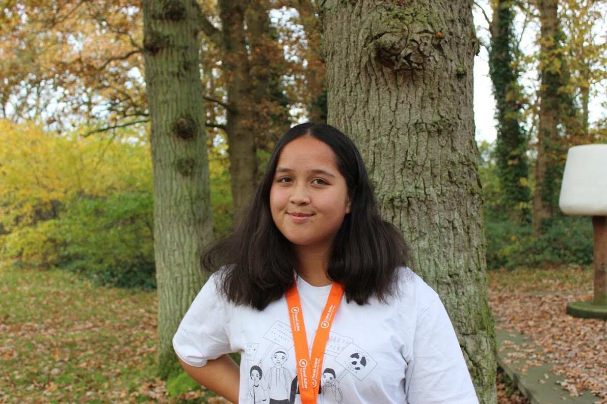 15-year old Kayla Hill holds fears for her relatives in Indonesia impacted by climate change. 