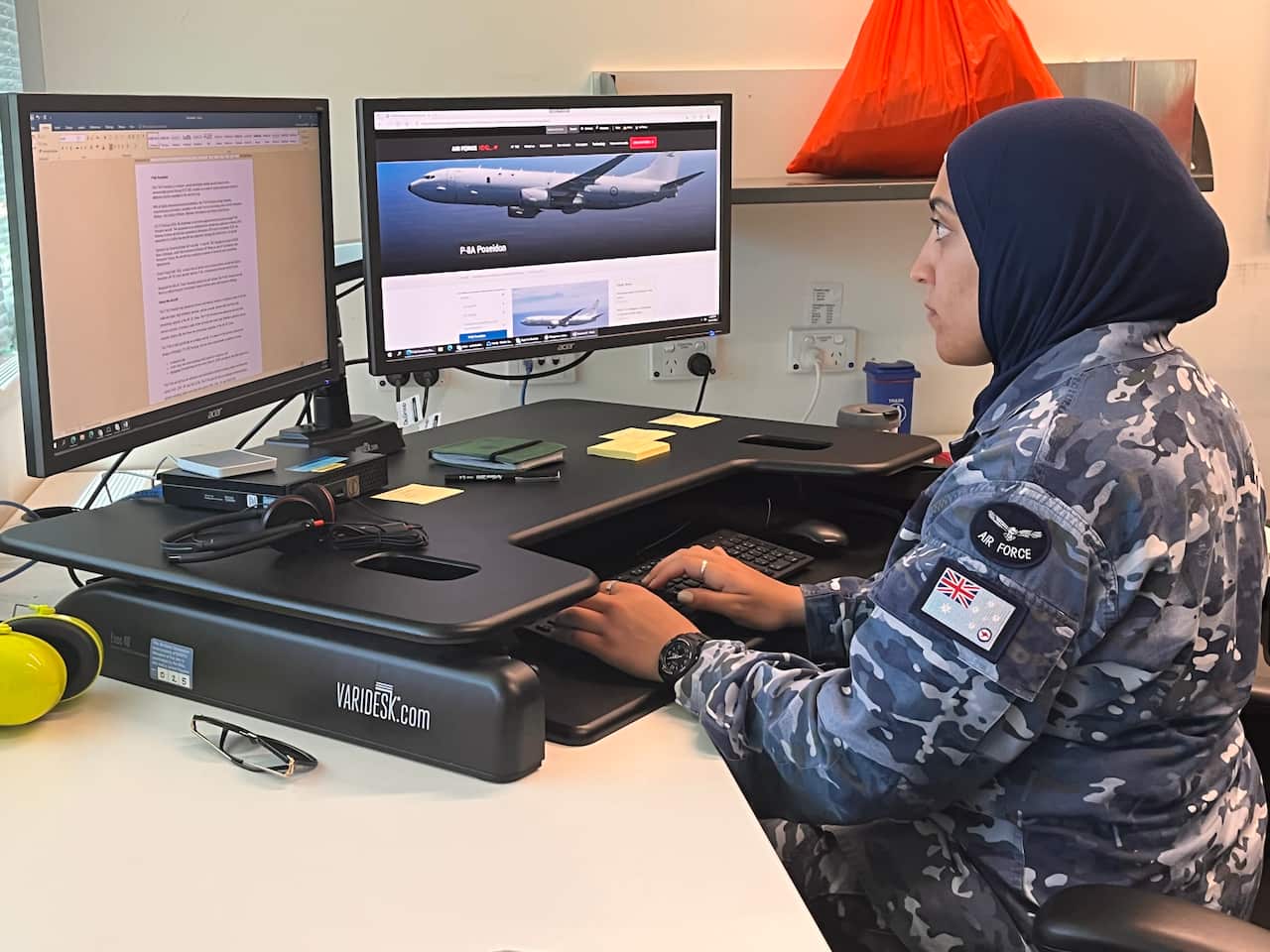 Flying Officer Ayah Khalid says she's found purpose in the air force
