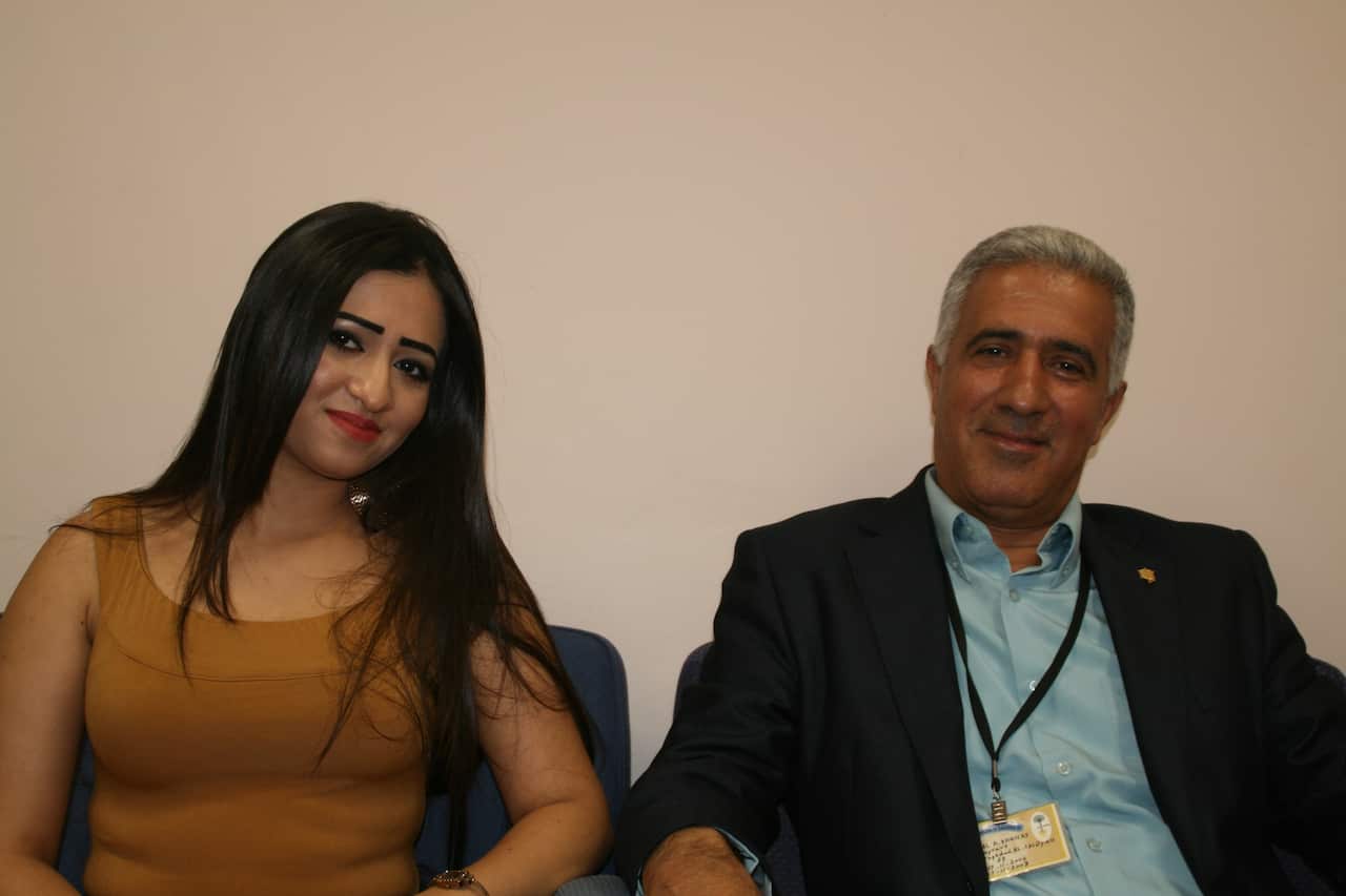 Iraqi Mandaean refugees Dalya Azeez and Jalal Khussaf