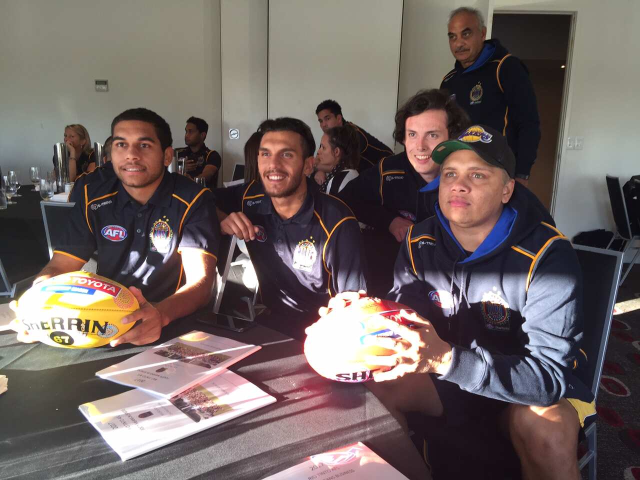 Mervyn Bennell (second from left) amongst other participants