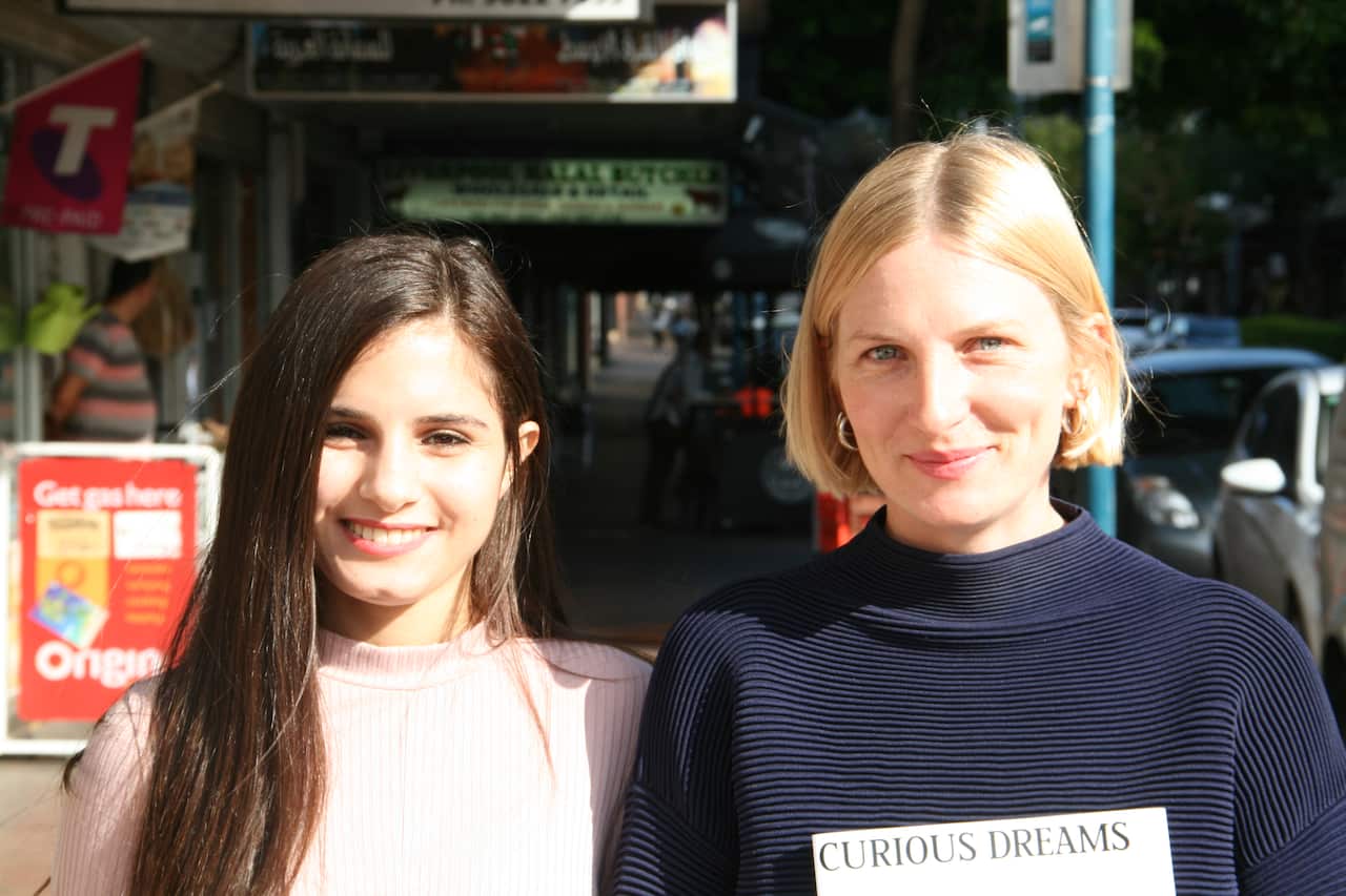 Wasan Alzuhairi (pictured left) and teacher/photographer Saskia Wilson (pictured right).