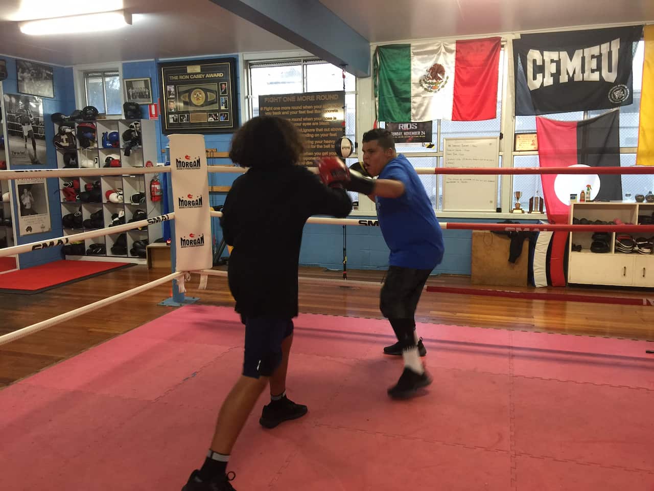 Russell Walker in the ring