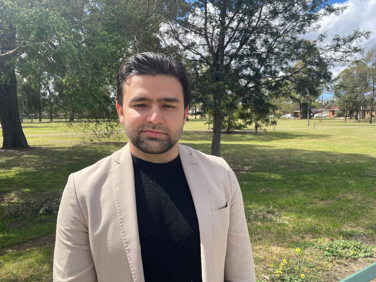 Fadi Albehnonissan, weeks after becoming an Australian citizen