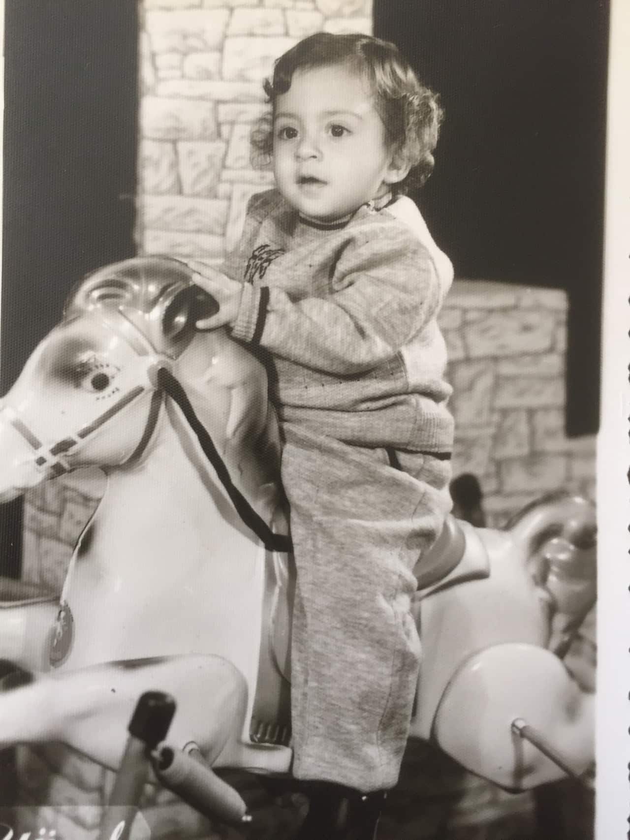 Saab Hasan as a child in Cyprus