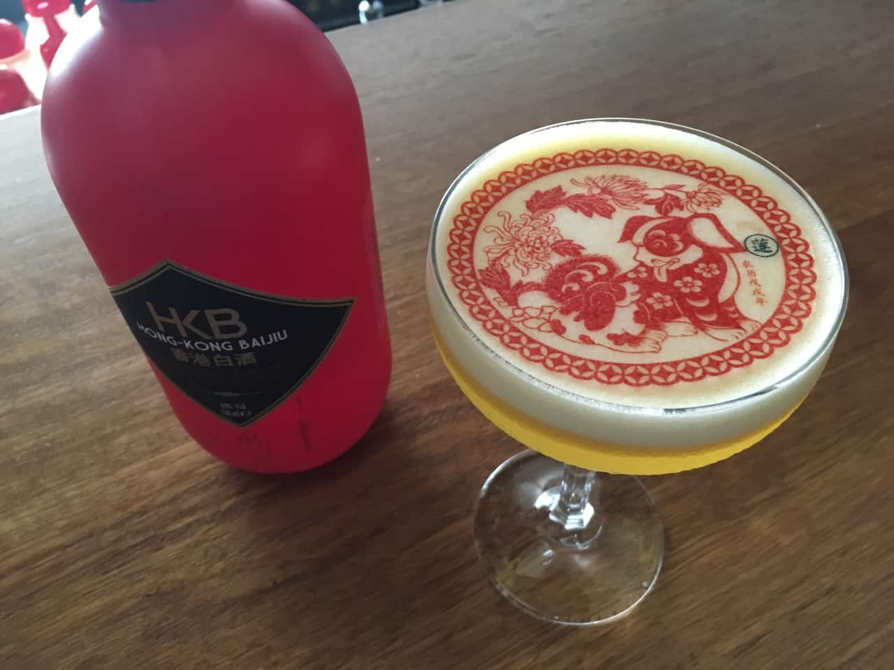 A special Chinese New Year baijiu cocktail at Sydney's Lotus Dumpling Bar.