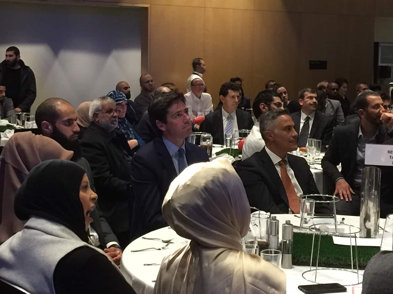 Bachar Houli and Gillon McLachlan at Iftar