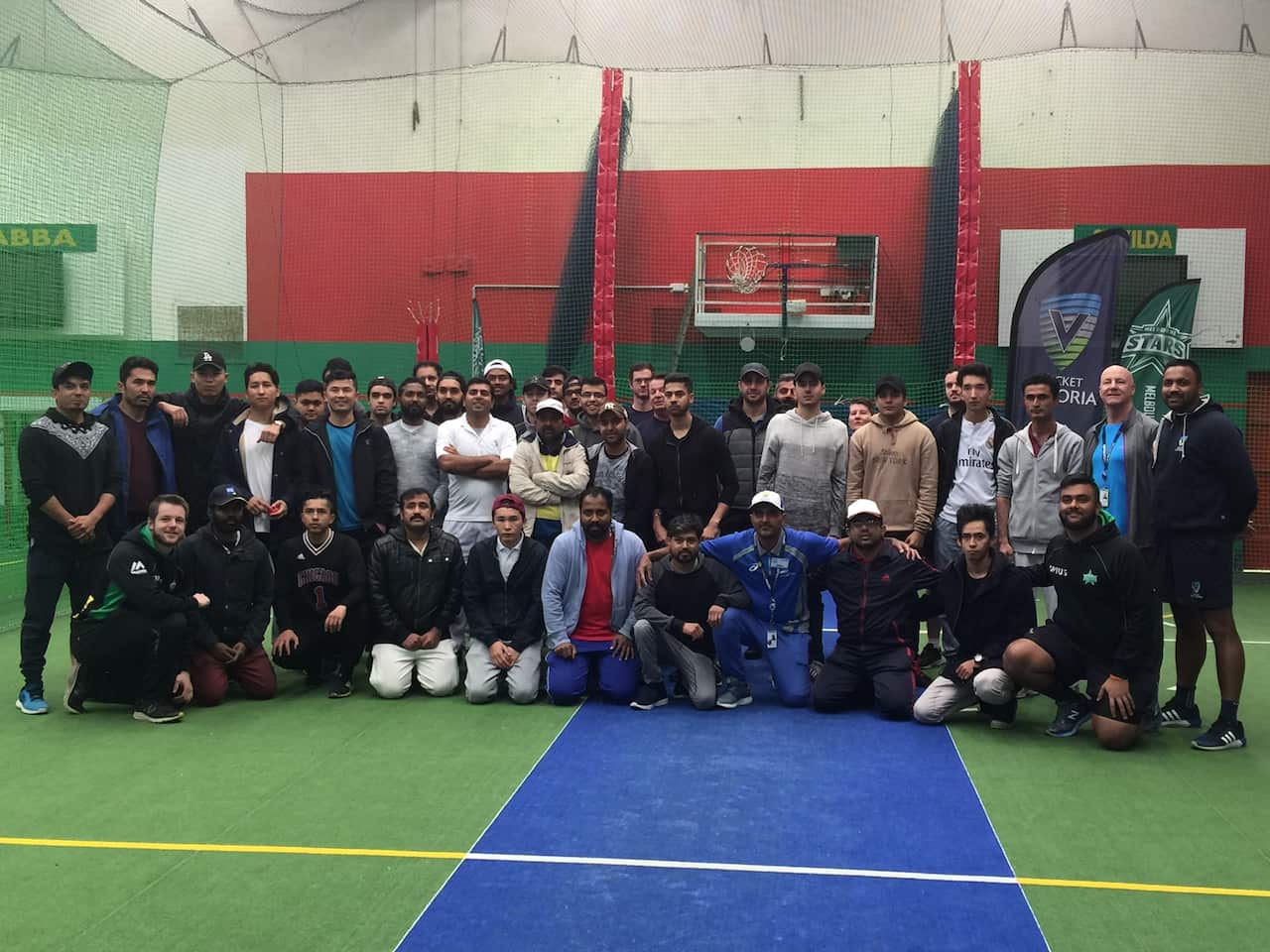 Cricket tournament participants, amongst them the All Nations Cricket team