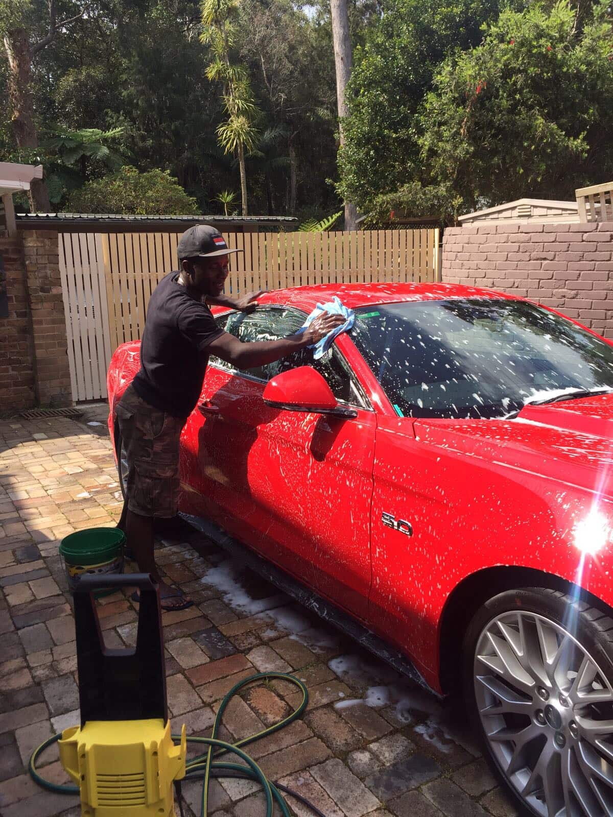 Bruno hopes to one day have his own car valeting business.