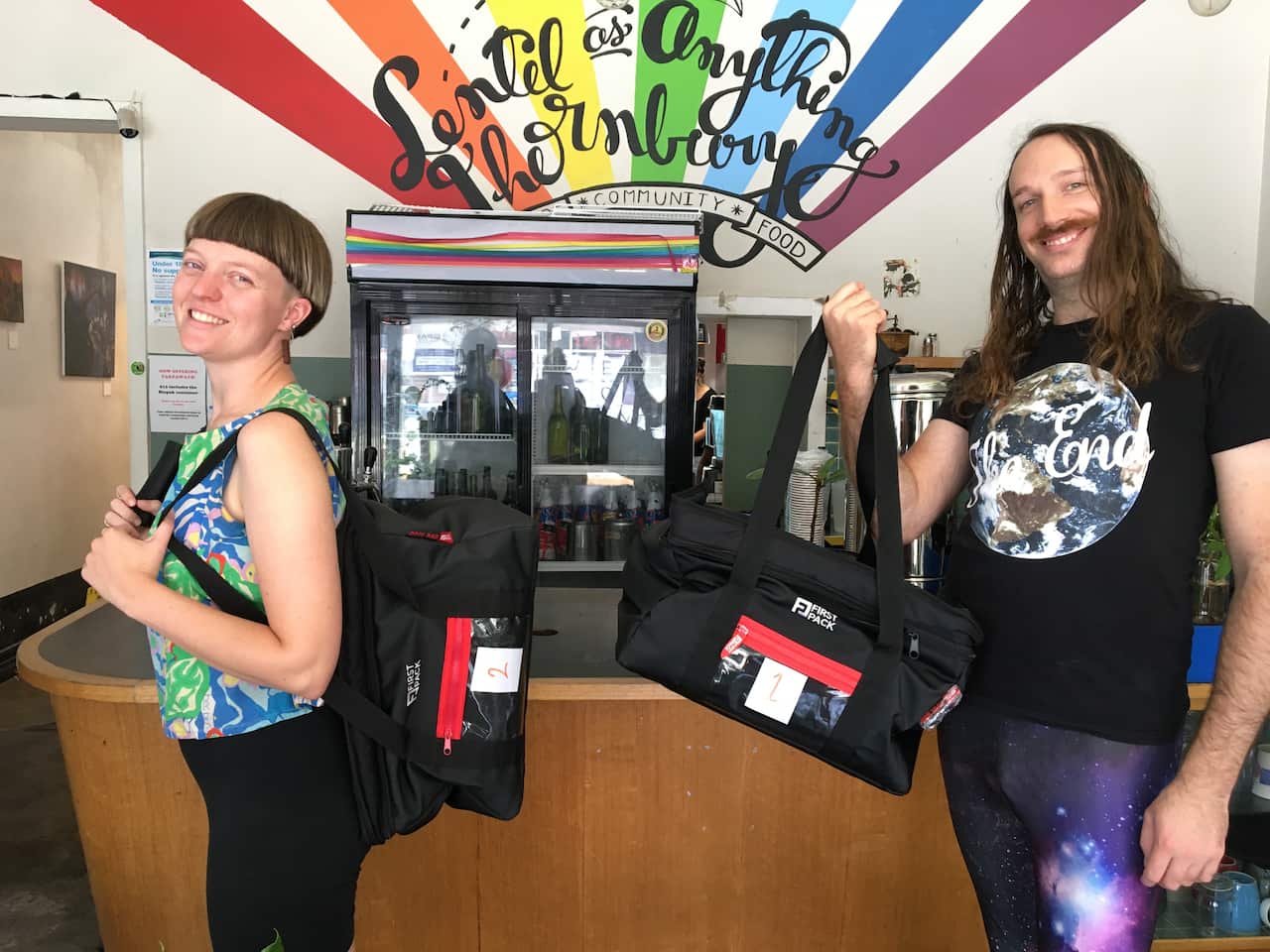 Volunteers have been delivering food from Lentil as Anything to at need community members.