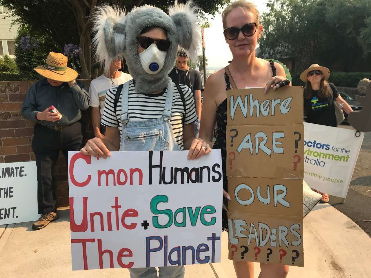 Protesters in Sydney.