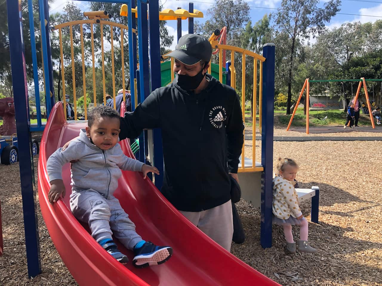 Getachew Abebe and son Allan, have been isolating for months