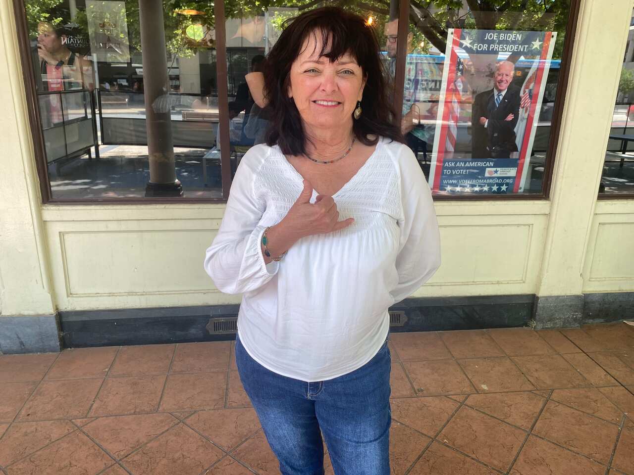 American expat Karen Banes.
