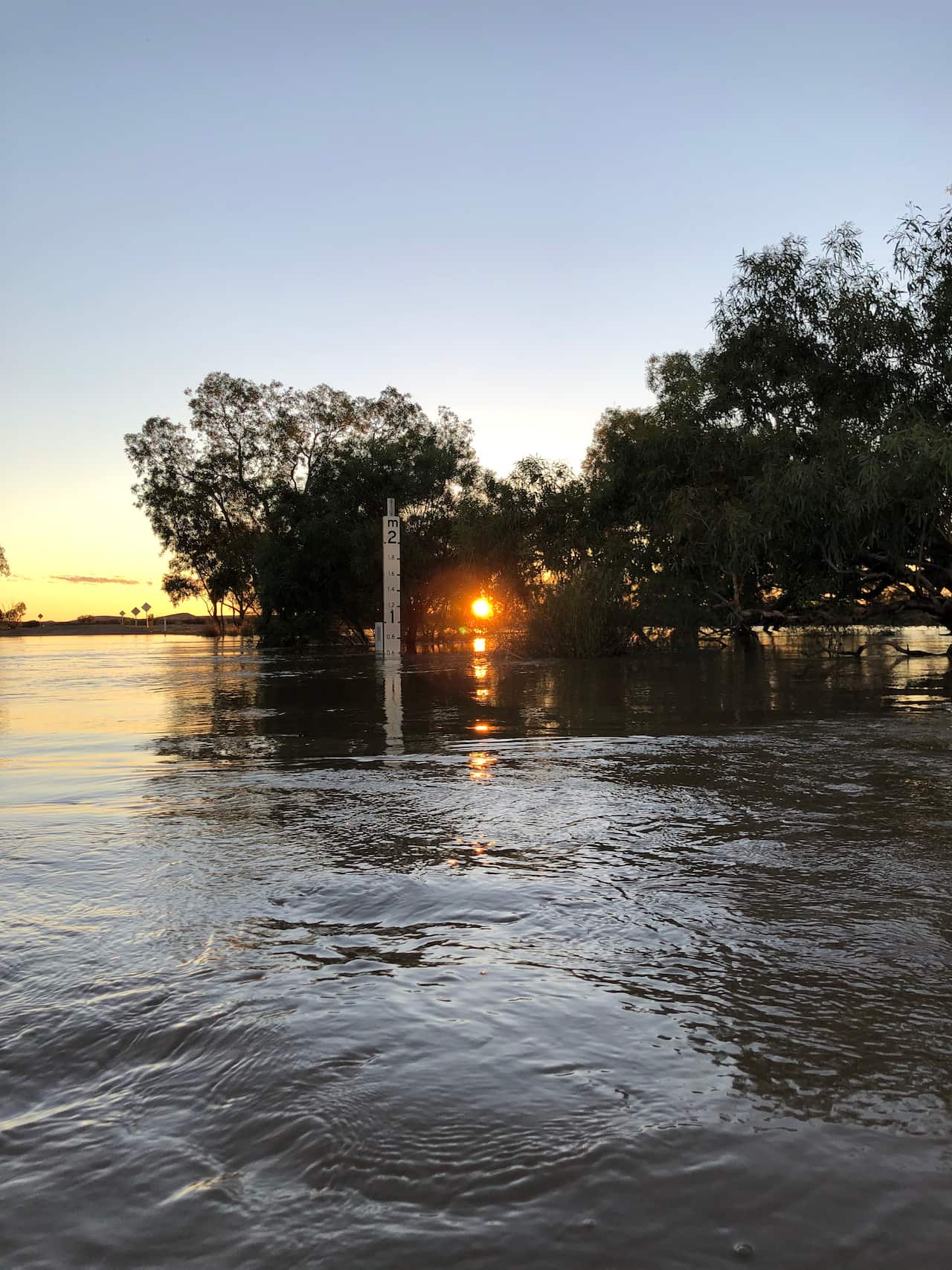Some of the flooding at Oodnadatta.