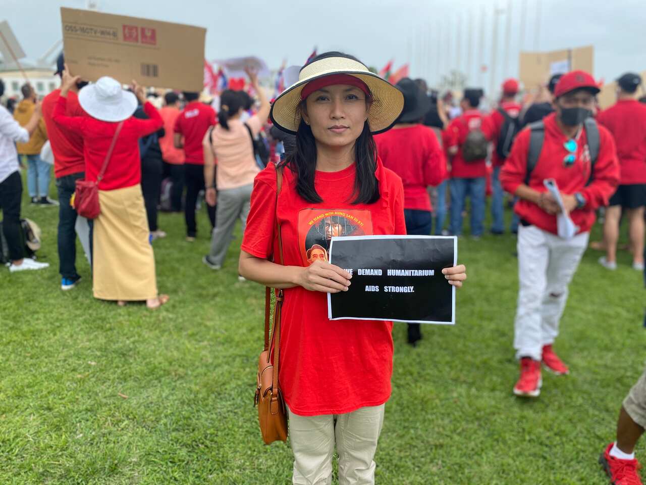 Saydana Twin said she shares empathy with protesters in Myanmar.