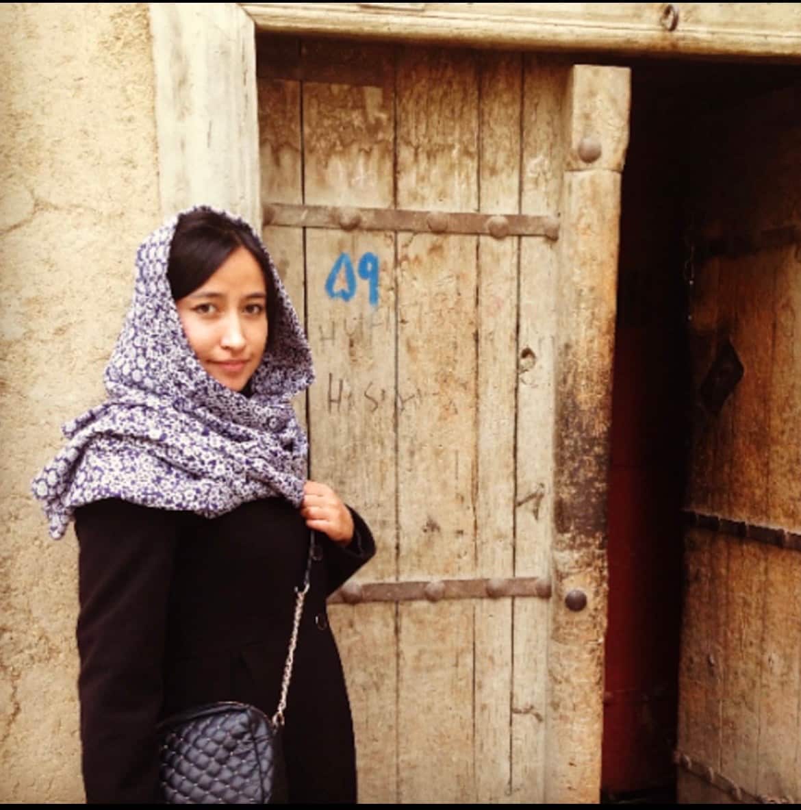 Azadah Raz Mohammad while back in Afghanistan in 2013