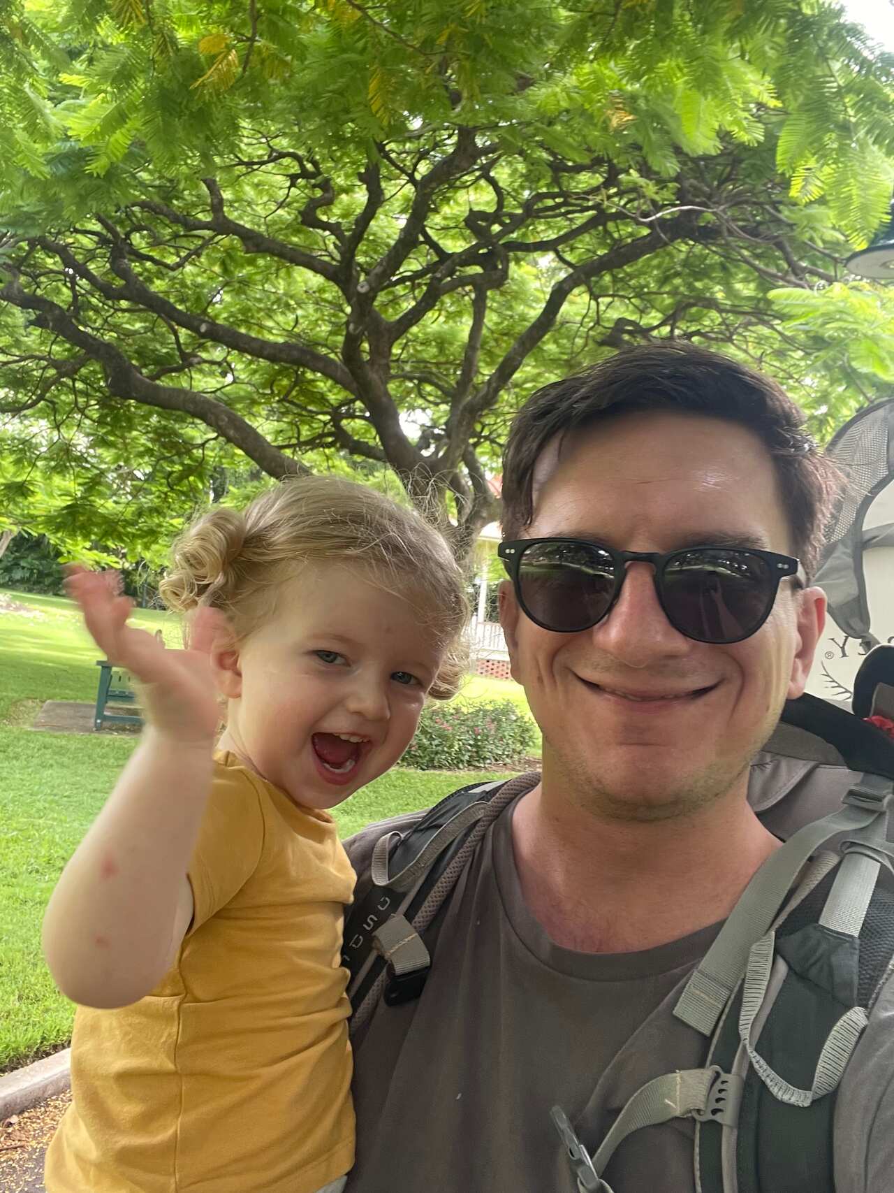 Jonathan Gibson and his daughter Willow Maggie Gibson