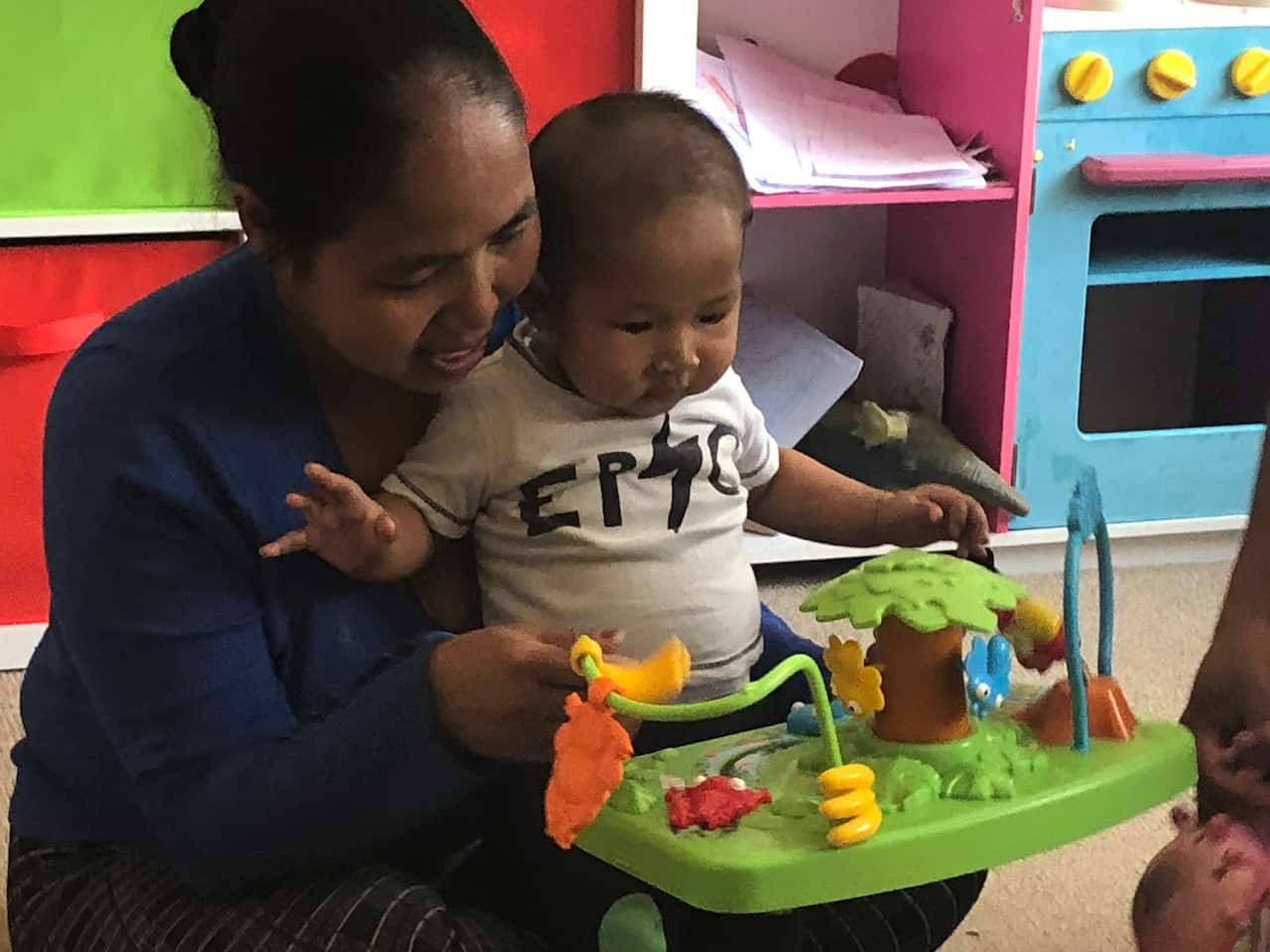 Dingzit Urai and baby Steven