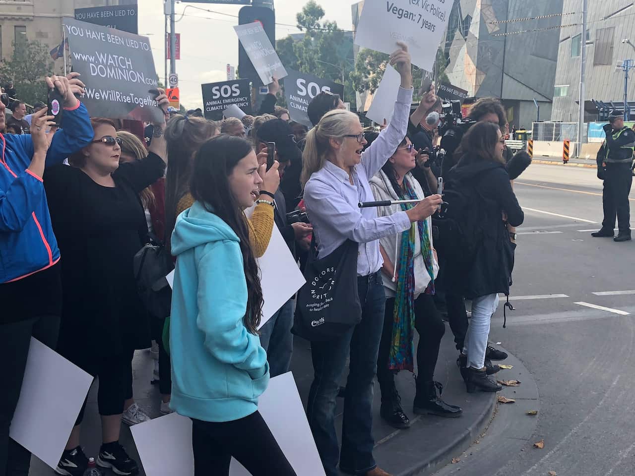 Melbourne protesters.