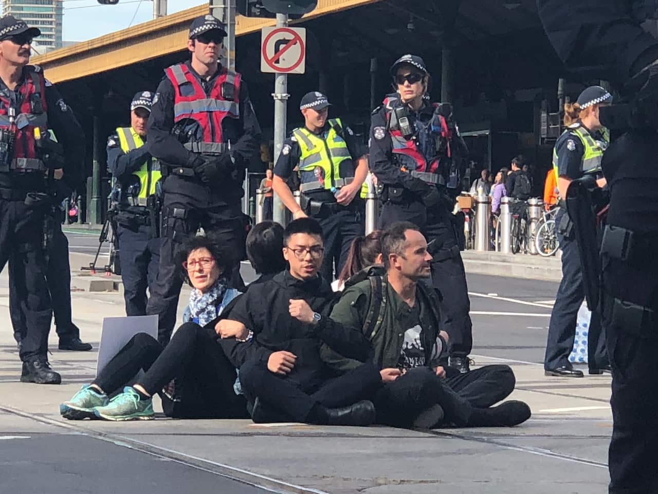 Melbourne protesters.