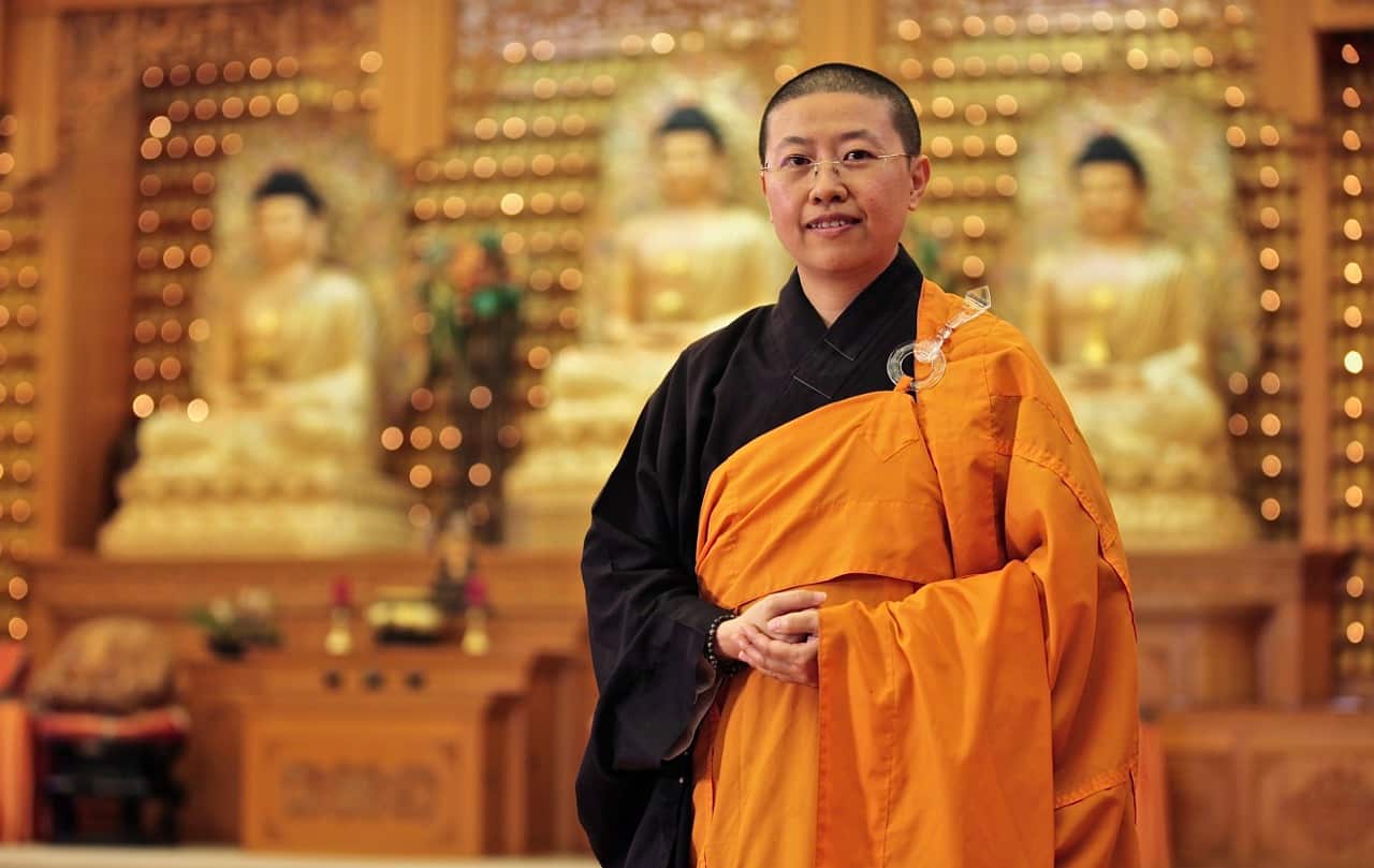 Reverend Miao Bo is the leader of Perth's Fo Guang Shan temple.