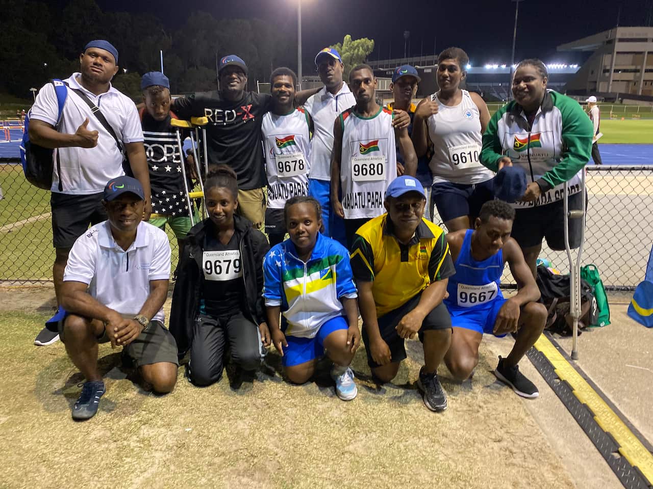 Oceania para-athletes turn out to support each other at the comp.