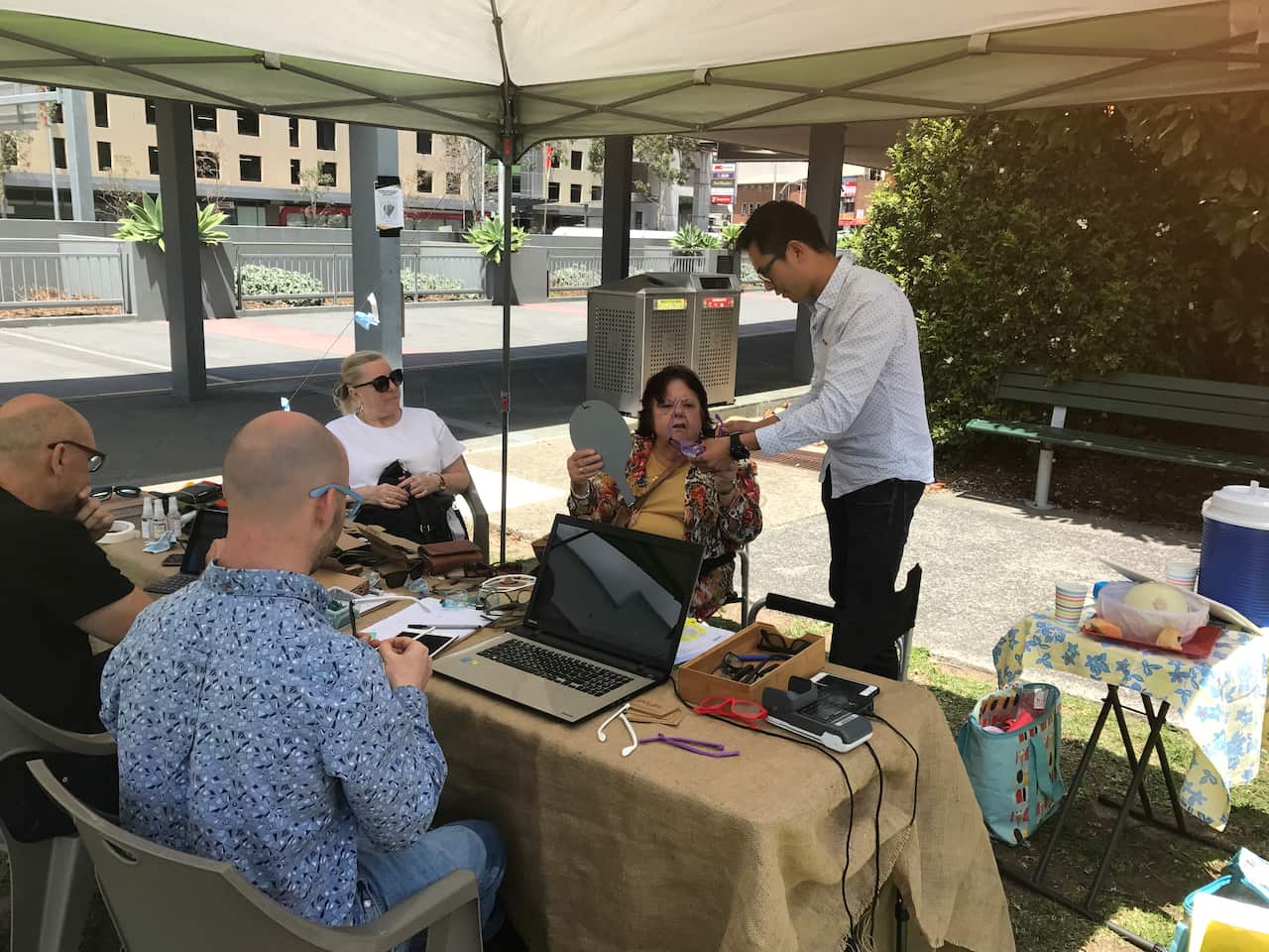 Patients are able to have their eyes tested and walk away with a prescription and new pair of glasses, the very same day.