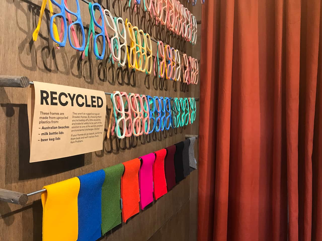 Dresden glasses are made using recylced materials.