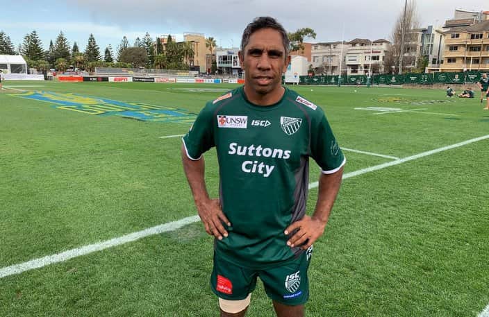 Andrew Walker before playing the final game of his illustrious career against Argentina. 
