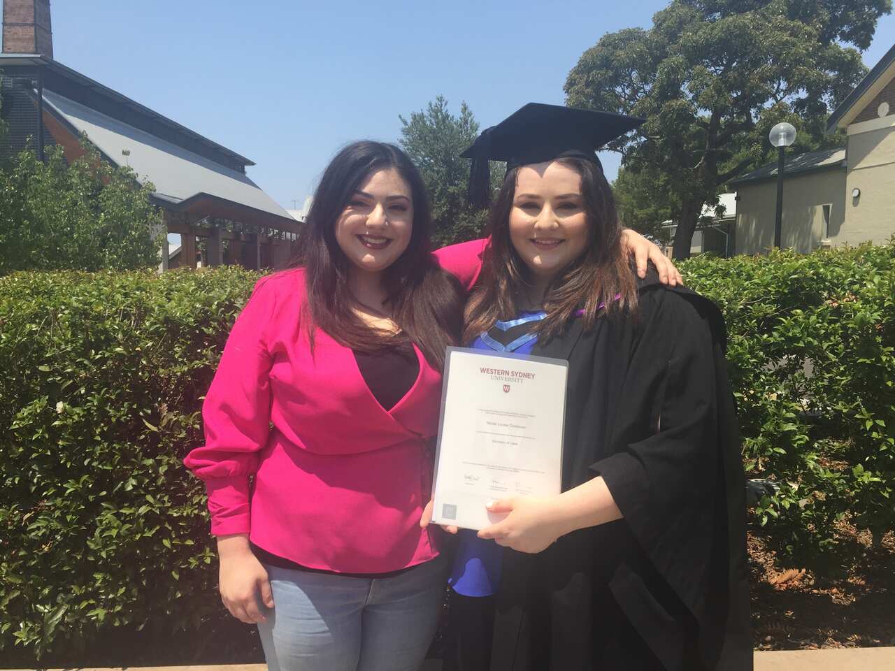 Natasha and Nicole Contreras.