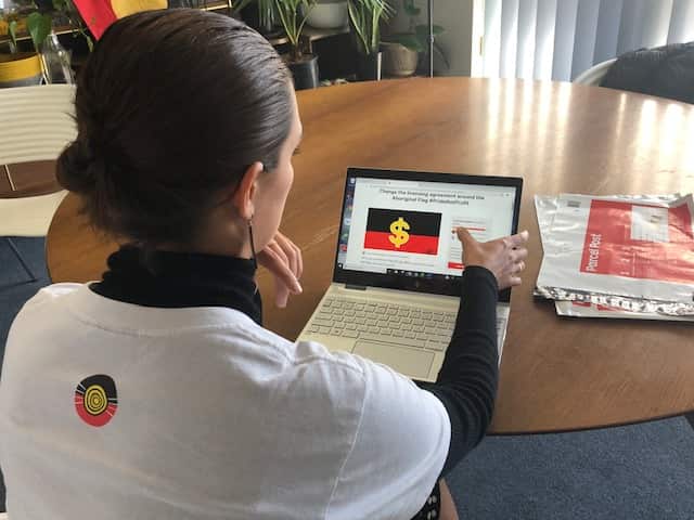 The Change.org petition to get the Aboriginal flag's licensing agreement chnaged.