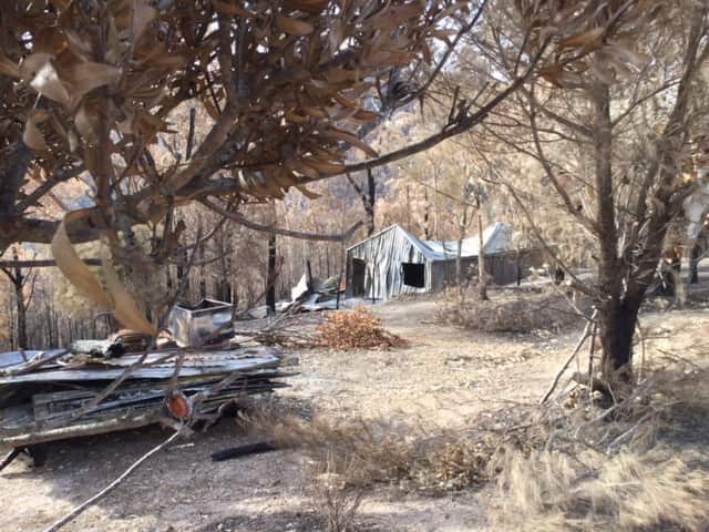 Janet Reynold's property was destroyed in the NSW south coast bushfires in August 2018.