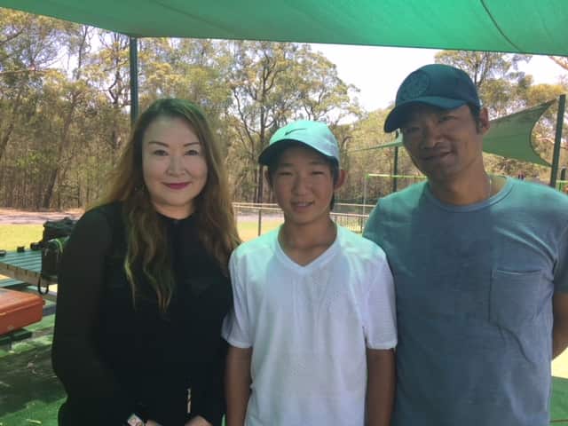 Jeremy Jin with his parents Lucy and Michael 