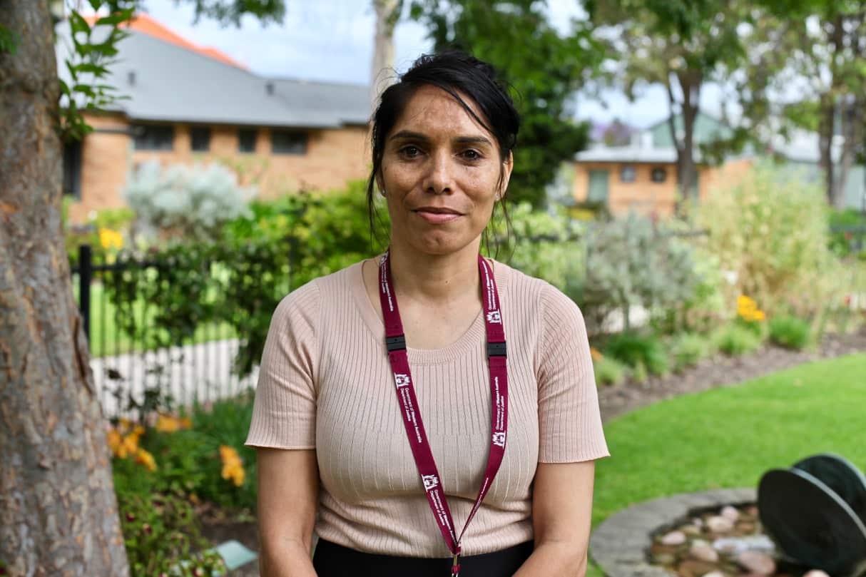 Noongar woman Rhodessa Krakouer helped develop the program for the Department of Justice 