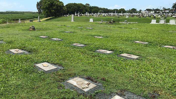 The 'Others' or 'heathen' section of Mackay cemetery.