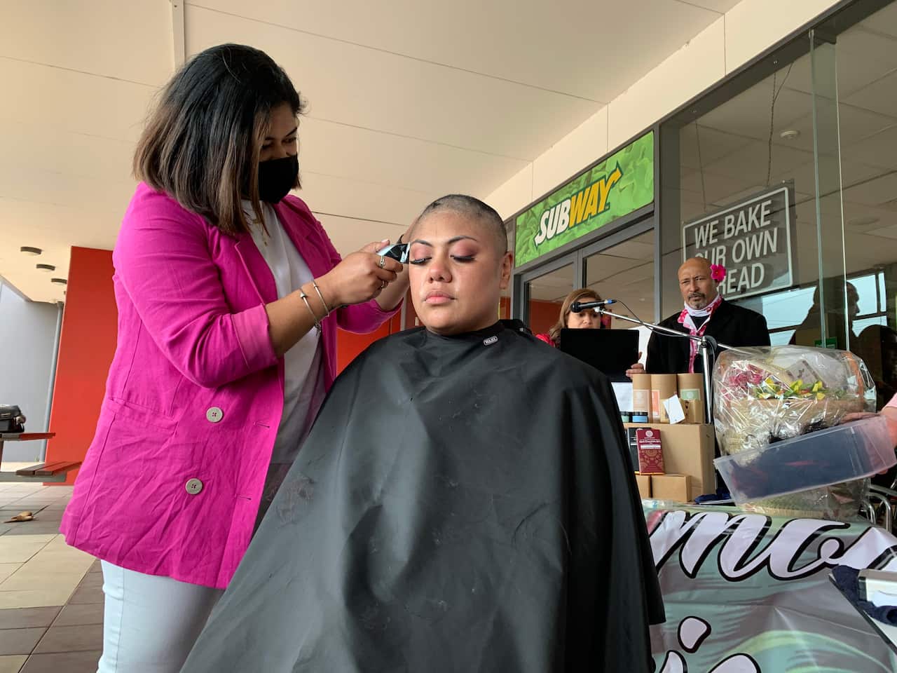 Miss Samoa Victoria shaves head to raise awareness and funds for breast cancer
