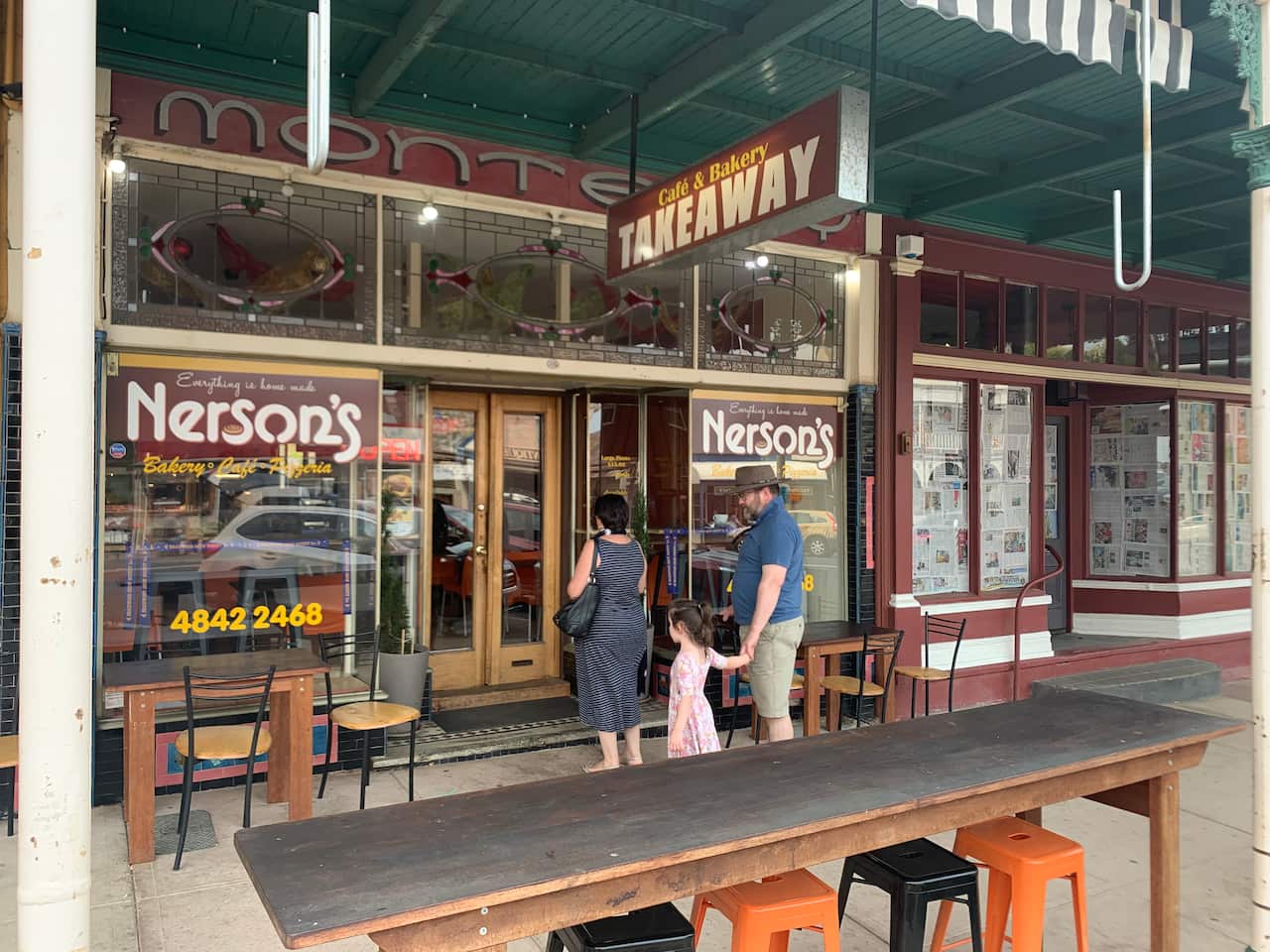 The Nerson's cafe in Braidwood.