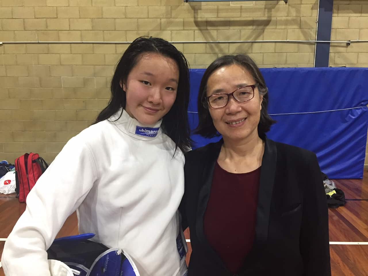 Katherine Wang and her mother Shao Hua