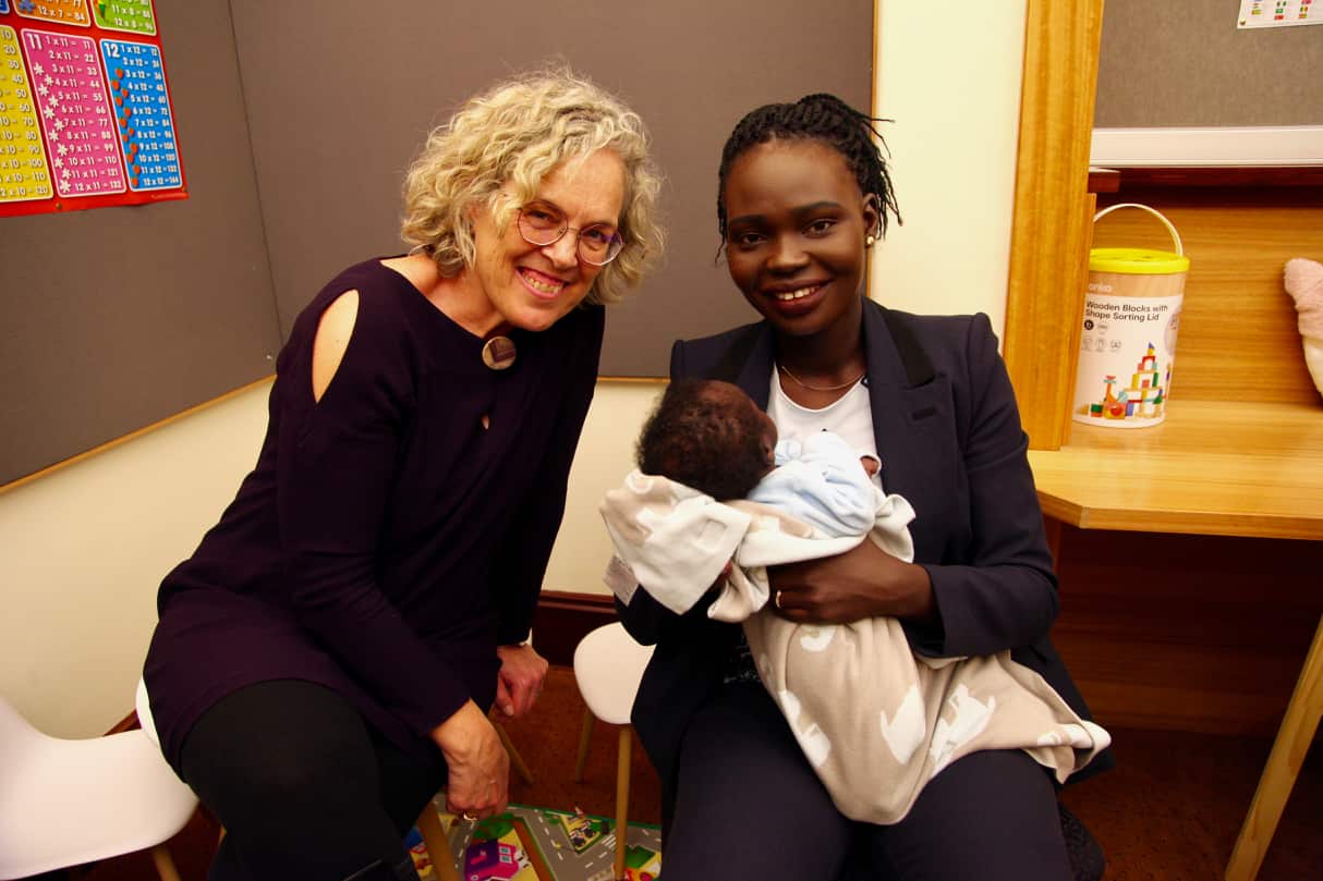 Ms Chuot with mentor Janine Freeman