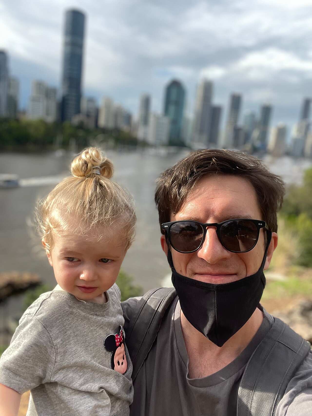 Johnathan Gibson and his daughter