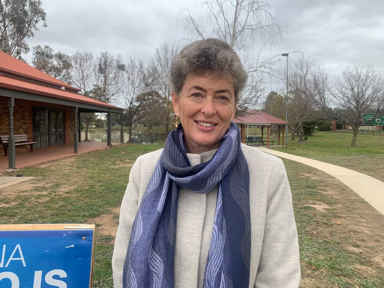 Liberal candidate Fiona Kotvojs, a former teacher and army reservist.