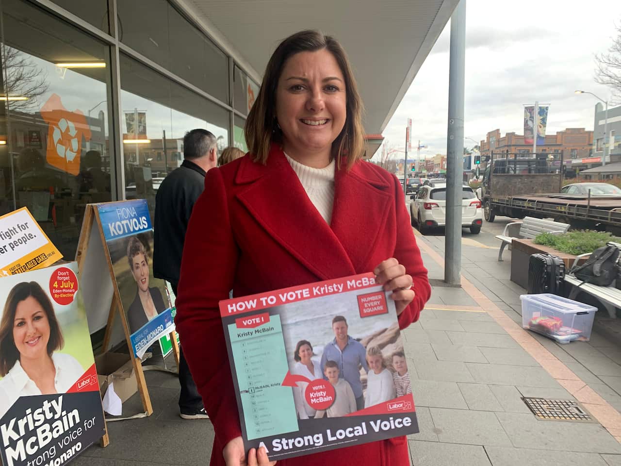 Labor's candidate and Mayor of the Bega Valley Shire Council Kristy McBain.