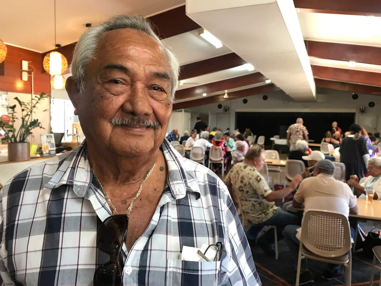 Former Ramale internee 84-year-old Lenny Enkera who now lives in Brisbane.