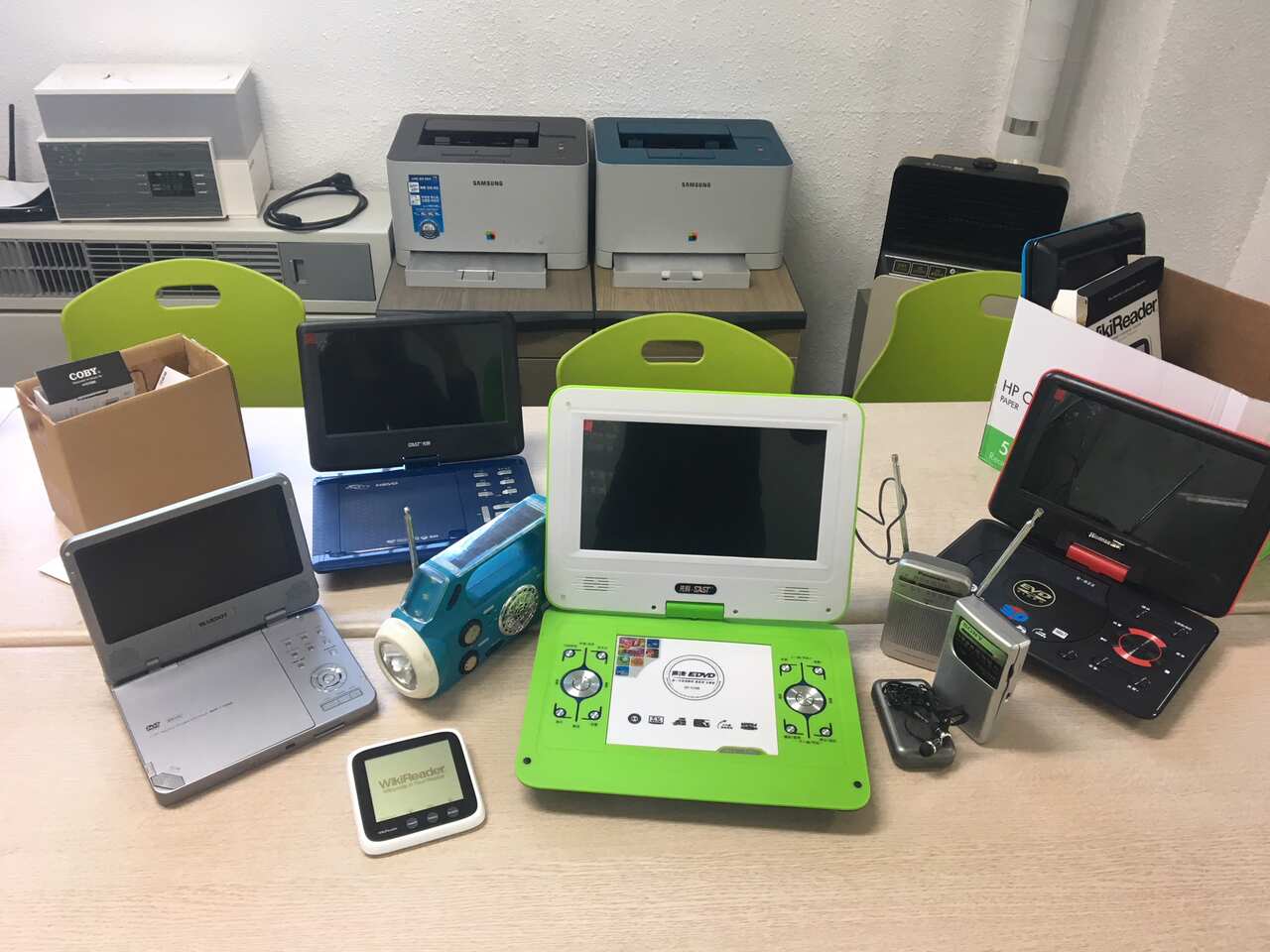 Some of the devices set to be smuggled into North Korea. 
