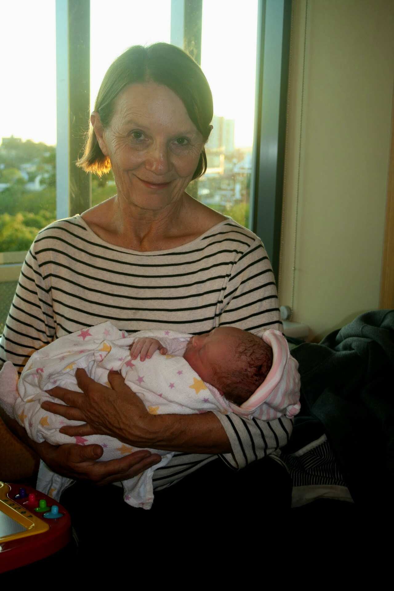 Jill Guard poses for a photo with her granddaughter Ella.