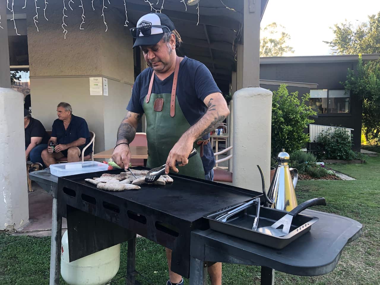 Clayton Donovan at the BBQ