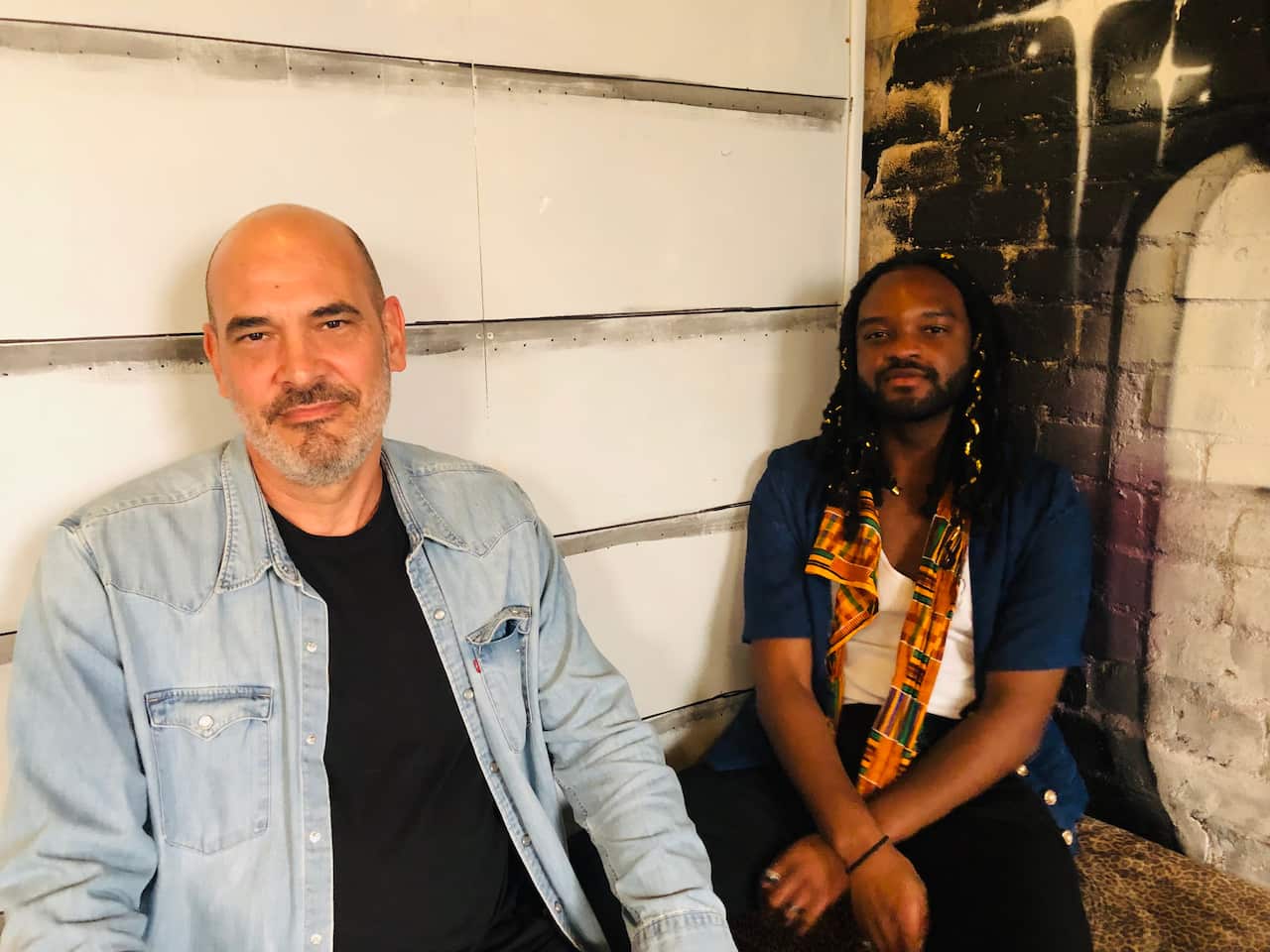 Genesis Owusu with his manager Andrew Klippel.