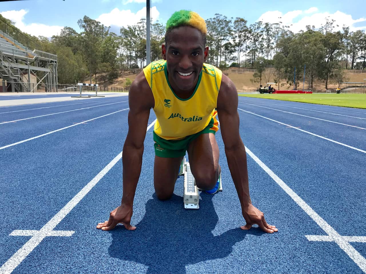 Sprinter Alberto Campbell-Staines set for the INAS Global Games in Brisbane.